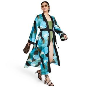 Fe Noel Mixed Paint Print Cover Up Dress